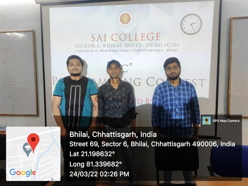 24-03-2022 C Programming Competition  By Dept of Computer Science